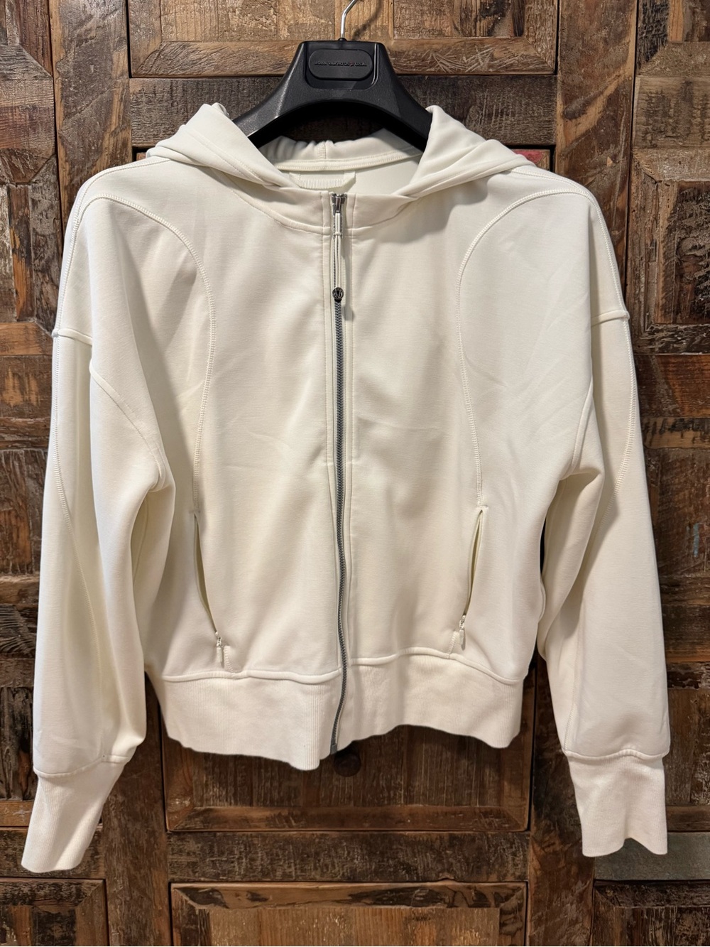 lululemon athletica Ivory Zip Hoodie Bomber Jacket